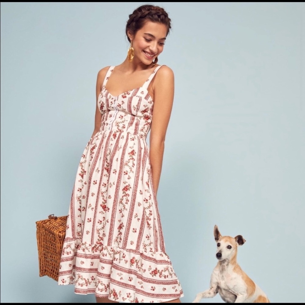Reformation Dolce midi dress in Vienna print